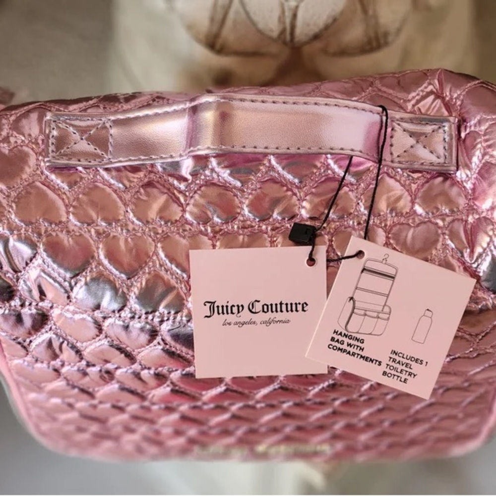 Juicy Couture hanging travel cosmetic bag